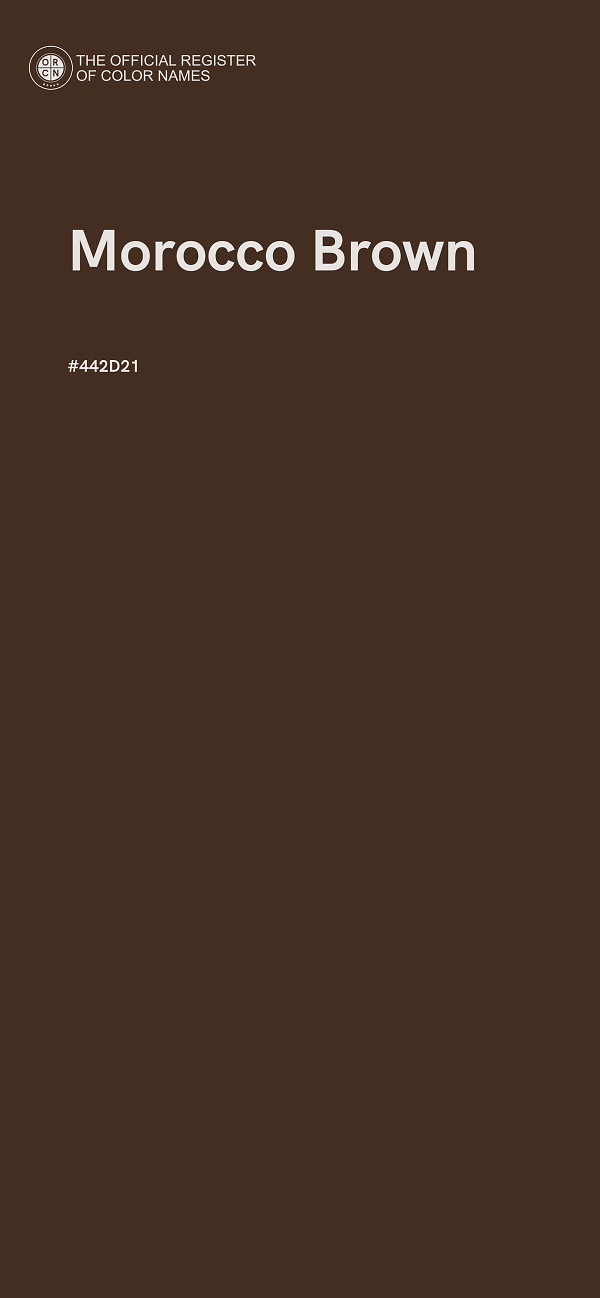 #442D21 - Morocco Brown color image
