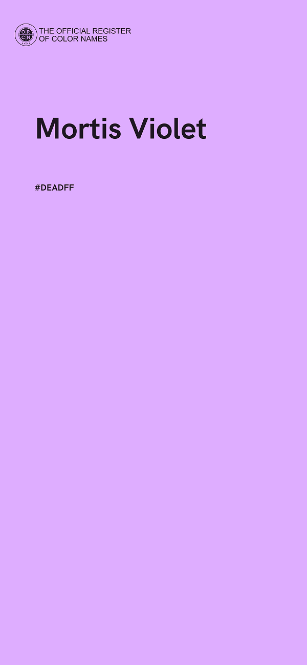 #DEADFF - Mortis Violet color image