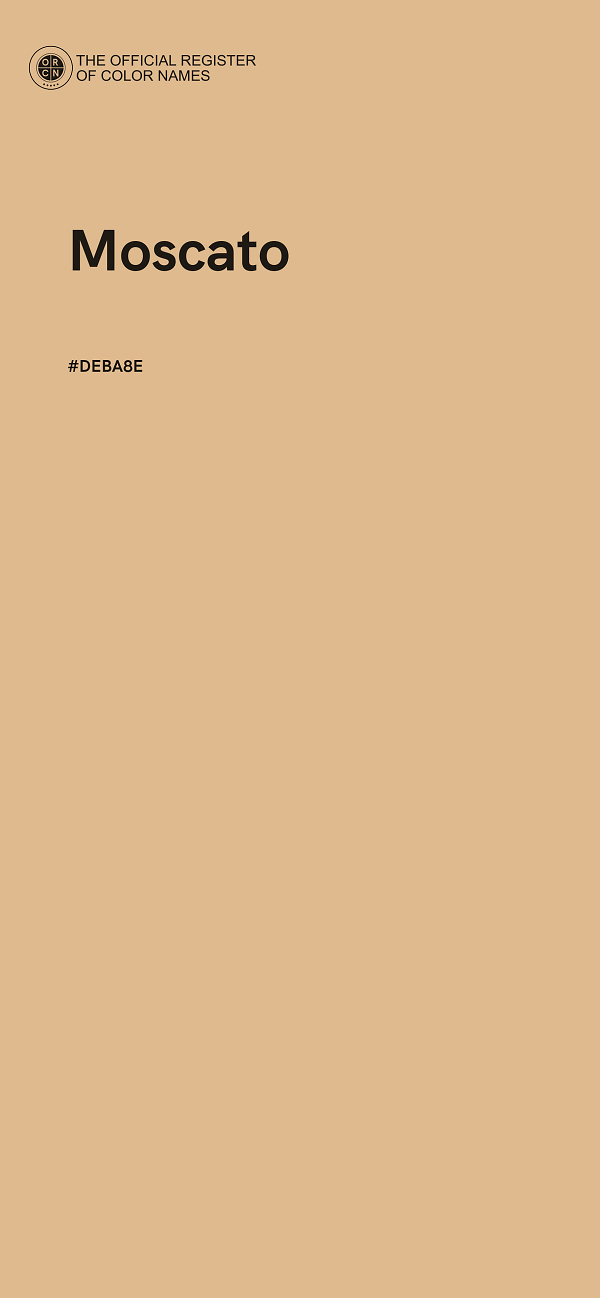 #DEBA8E - Moscato color image