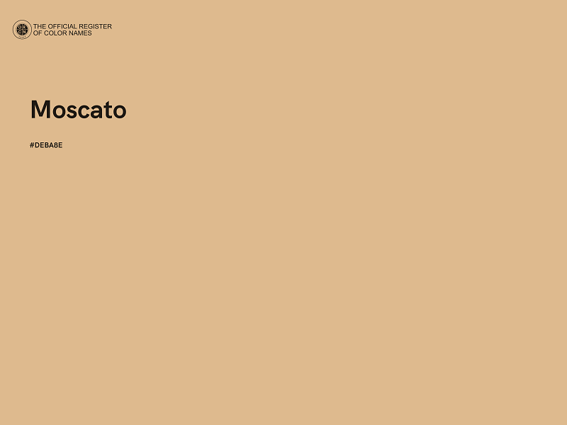 #DEBA8E - Moscato color image