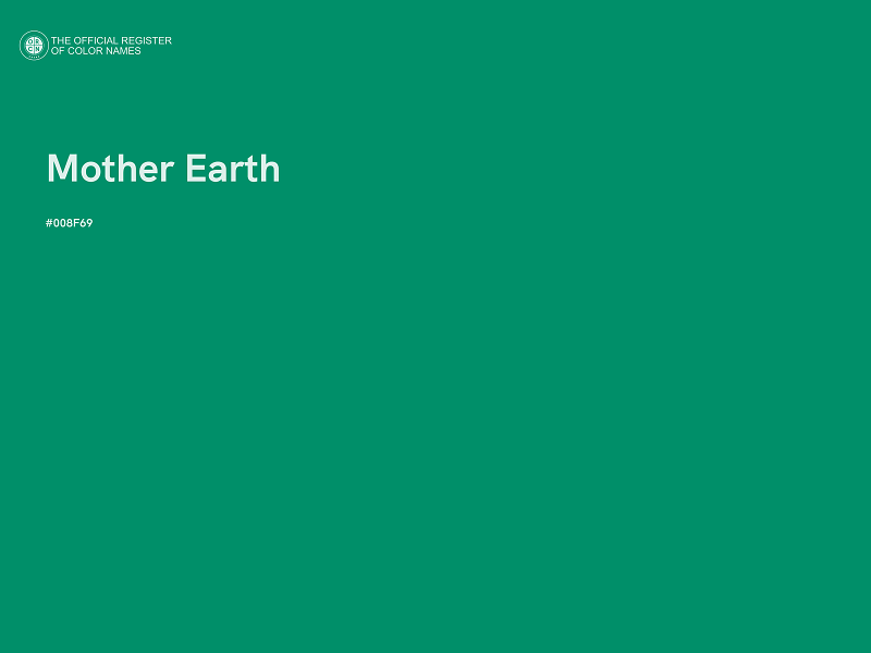 #008F69 - Mother Earth color image