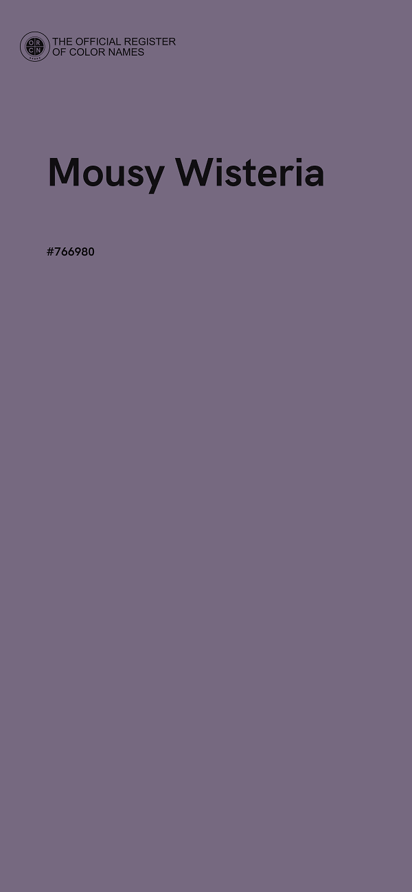 #766980 - Mousy Wisteria color image