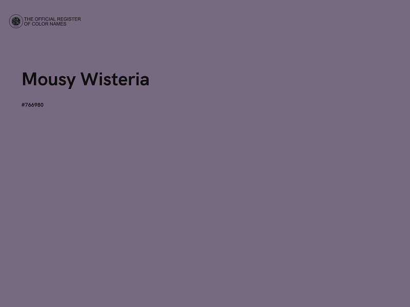#766980 - Mousy Wisteria color image