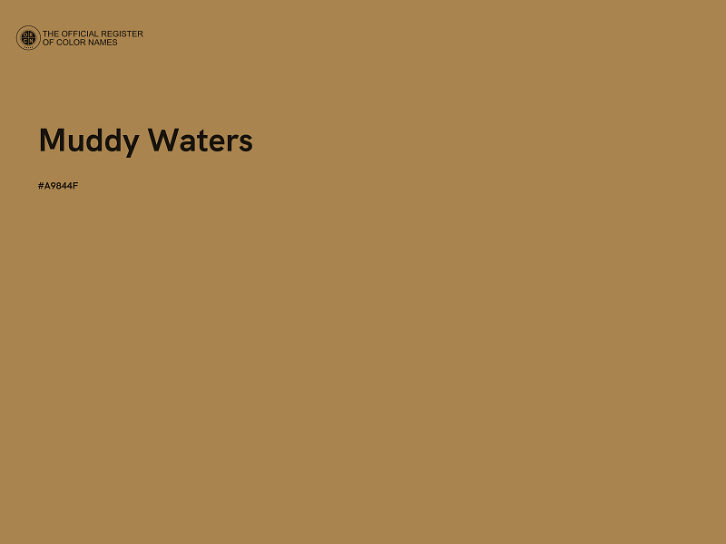 #A9844F - Muddy Waters color image