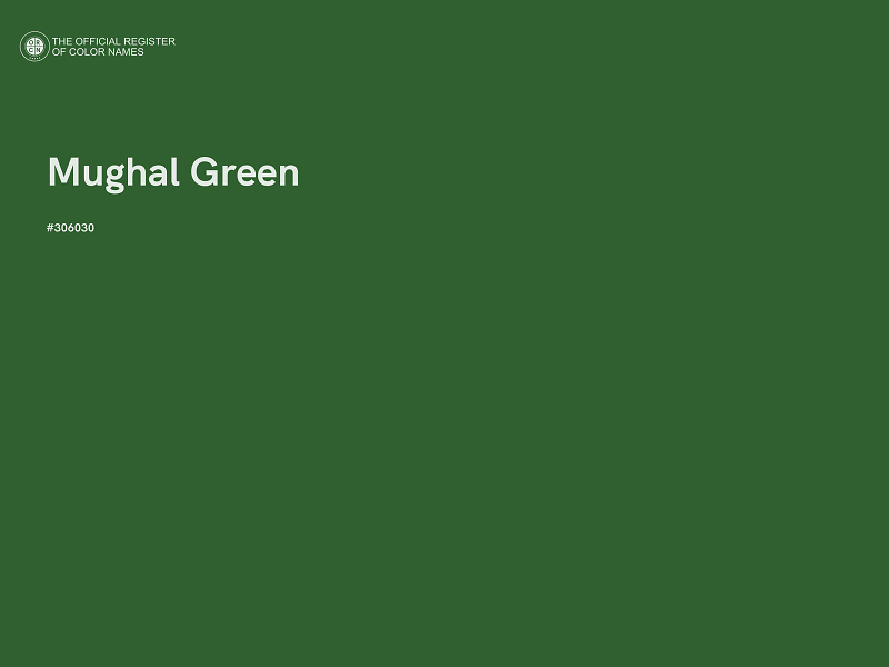 #306030 - Mughal Green color image
