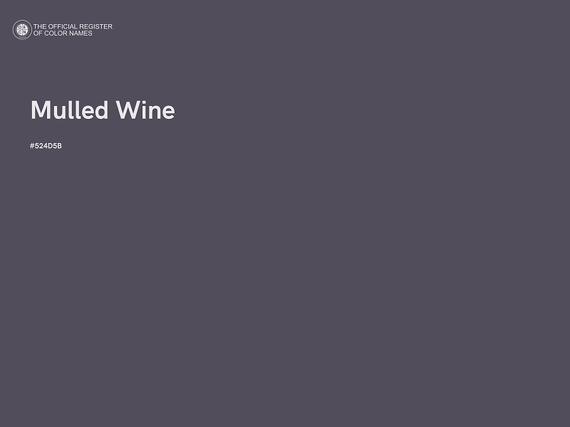 #524D5B - Mulled Wine color image