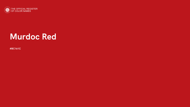 #BC161C - Murdoc Red color image