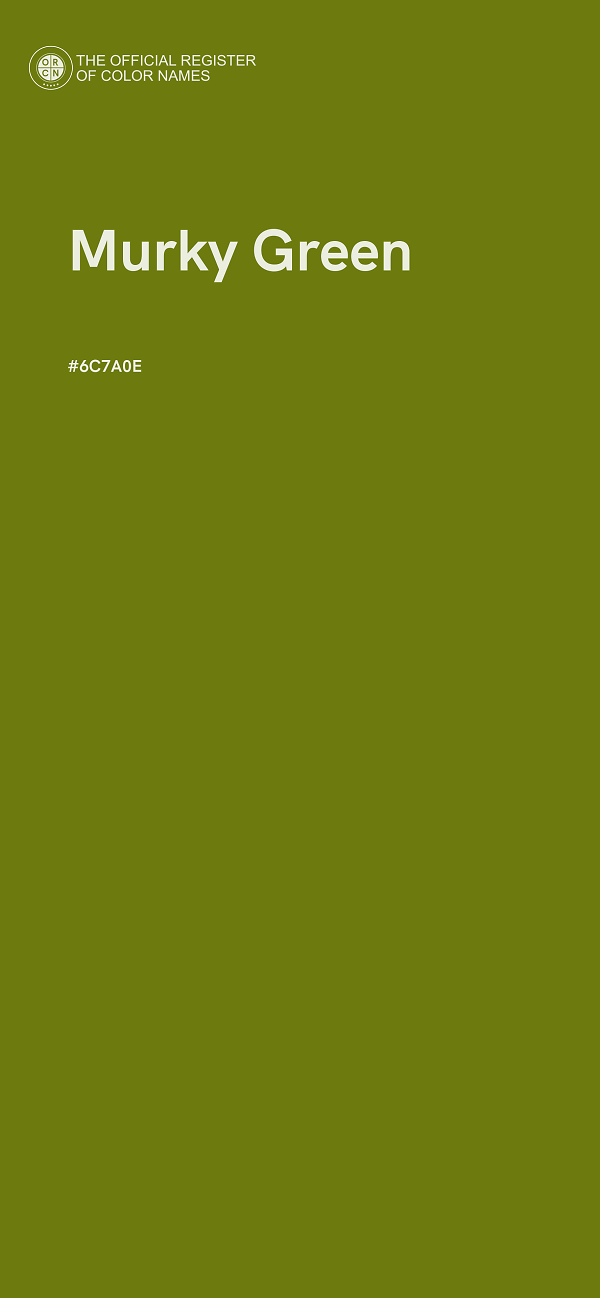#6C7A0E - Murky Green color image