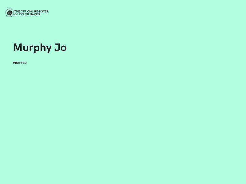 #B2FFE0 - Murphy Jo color image