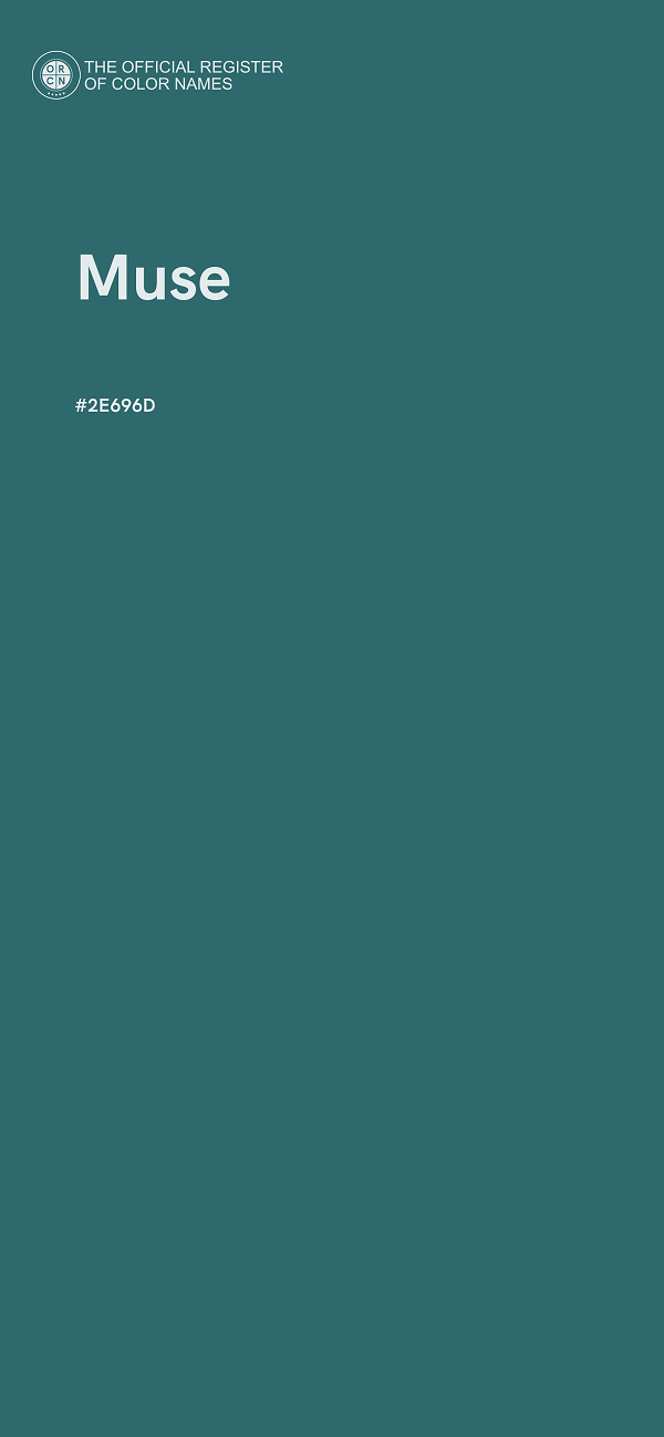 #2E696D - Muse color image