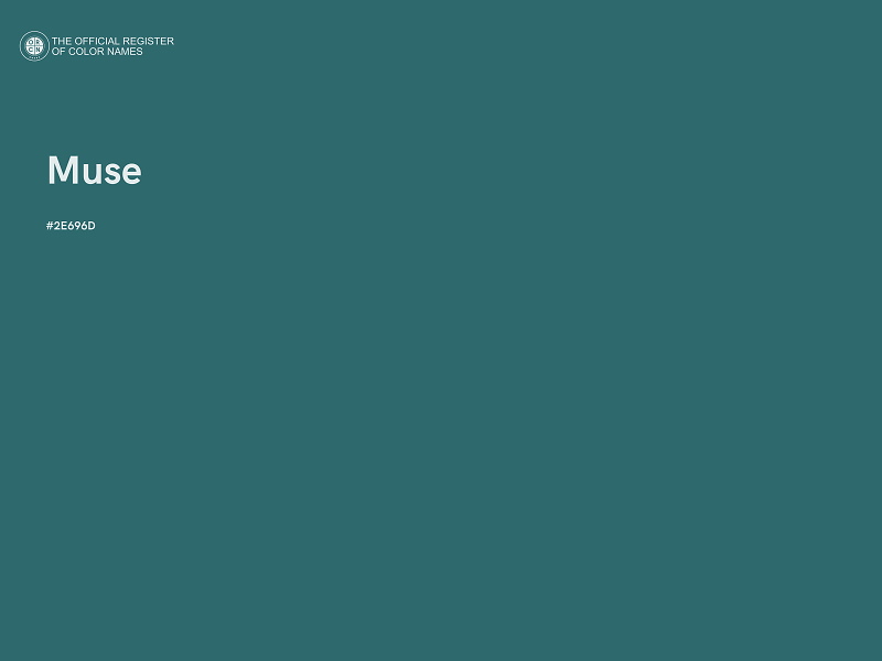 #2E696D - Muse color image