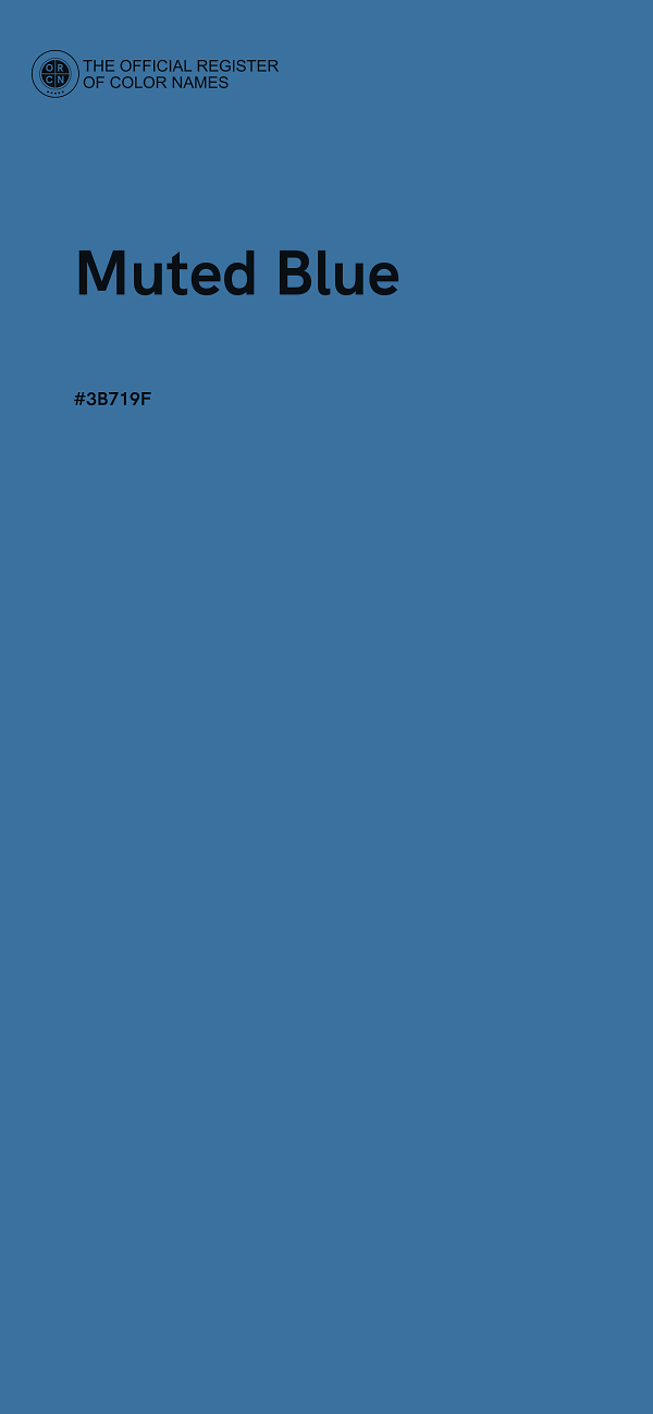 #3B719F - Muted Blue color image