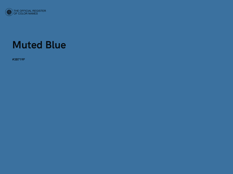 #3B719F - Muted Blue color image