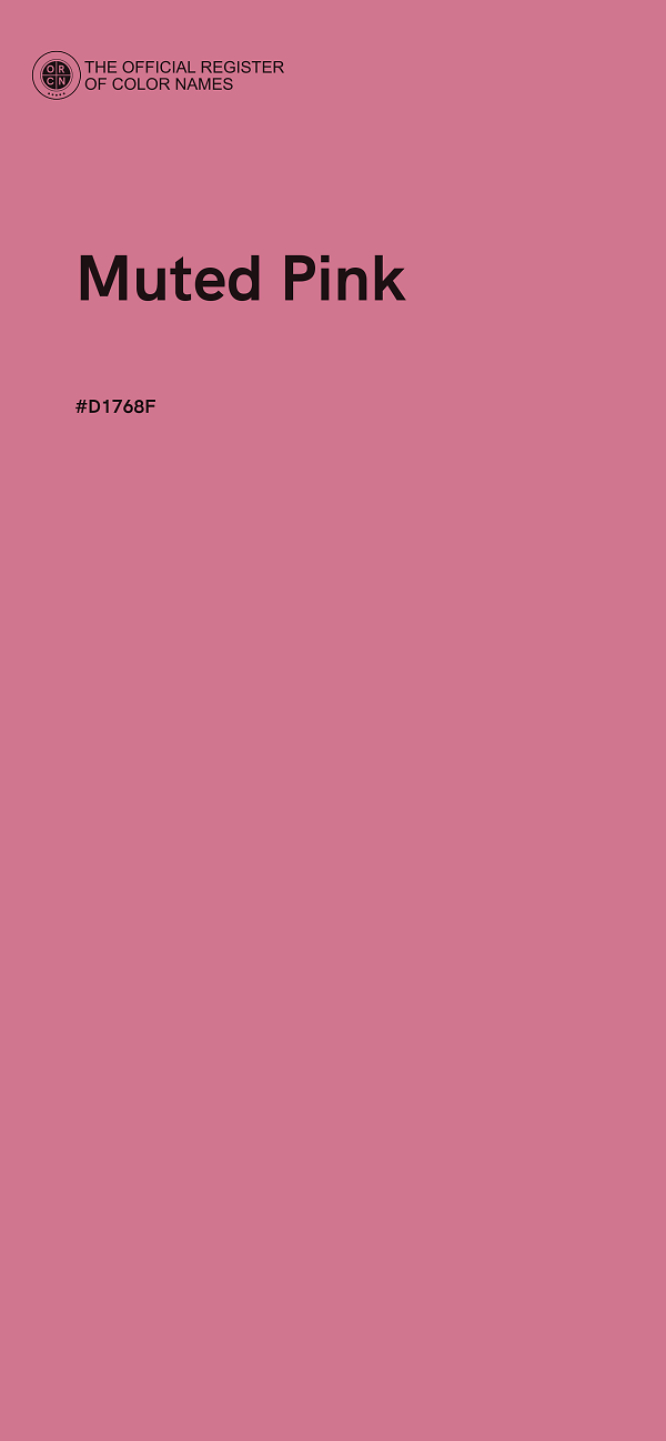 #D1768F - Muted Pink color image