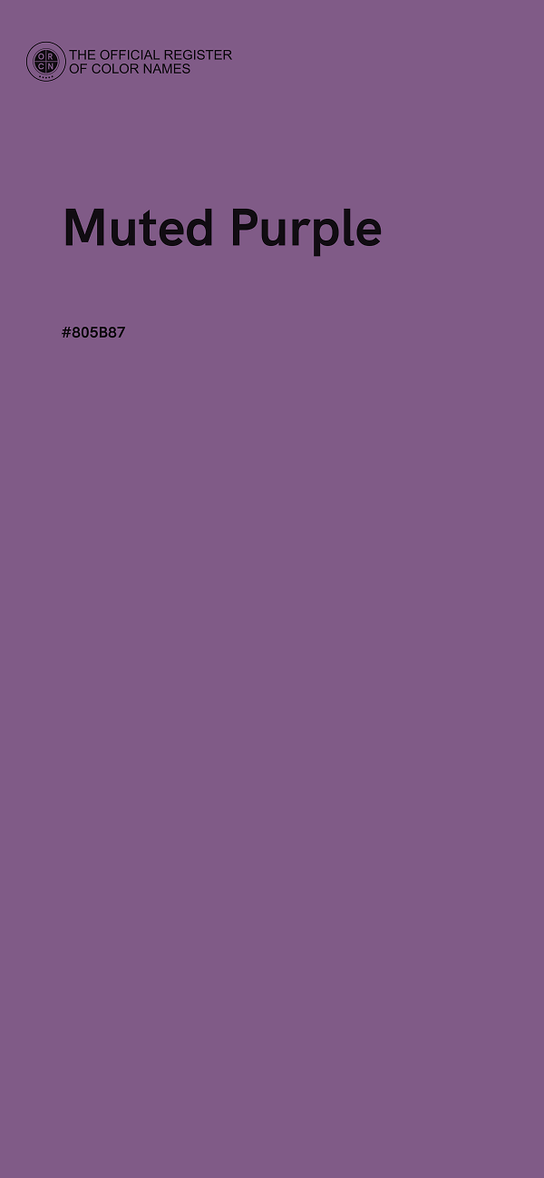 #805B87 - Muted Purple color image