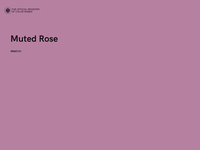#B681A1 - Muted Rose color image