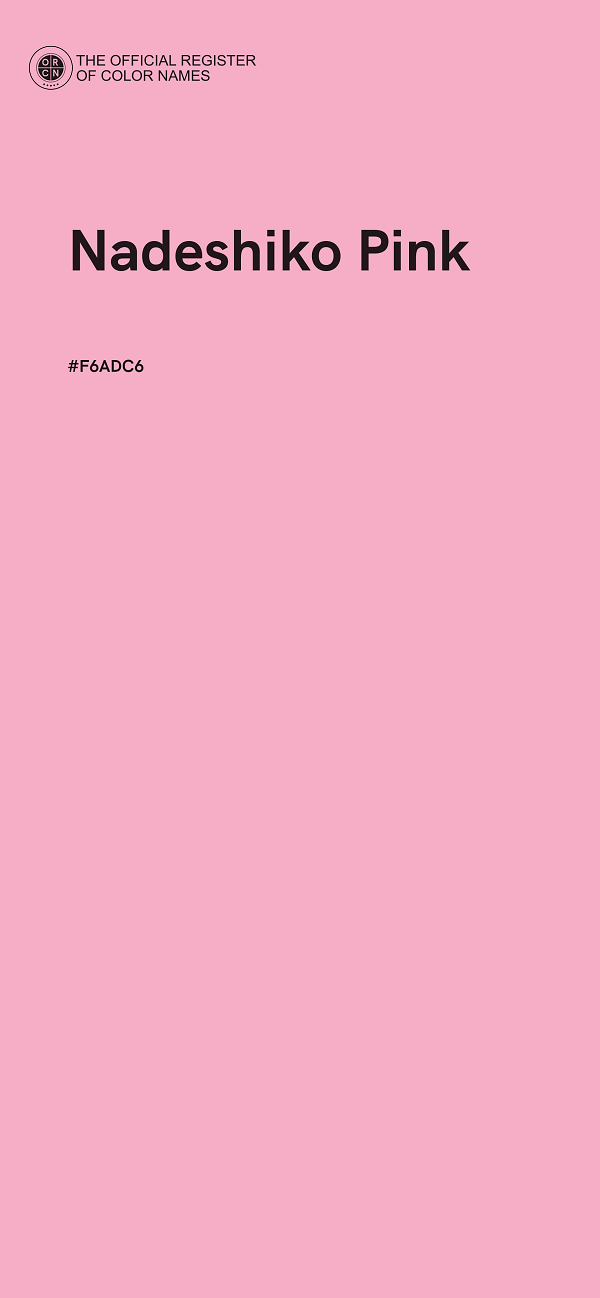 #F6ADC6 - Nadeshiko Pink color image