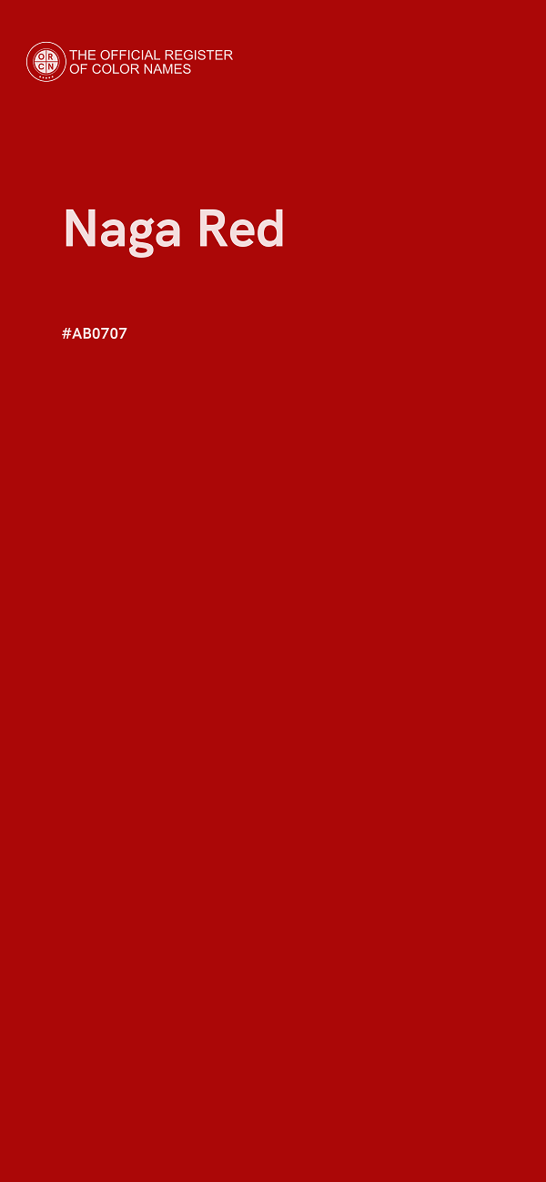 #AB0707 - Naga Red color image