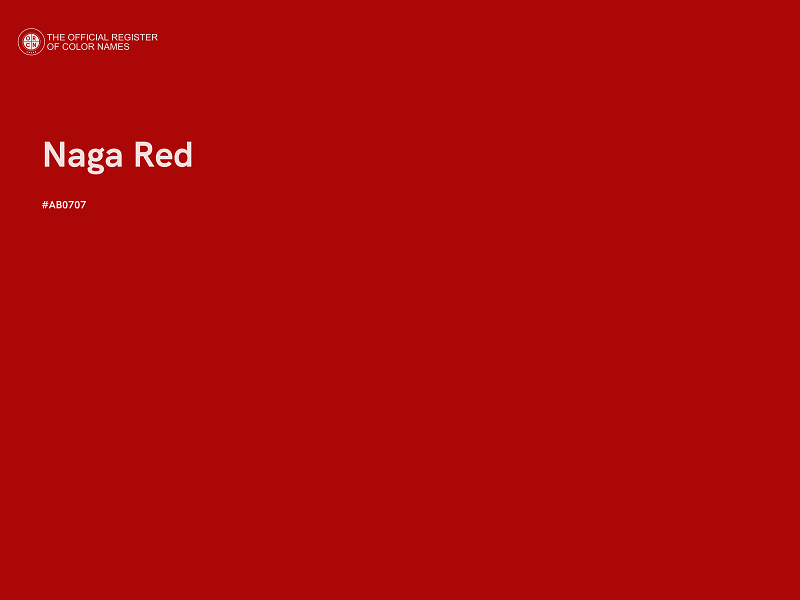 #AB0707 - Naga Red color image