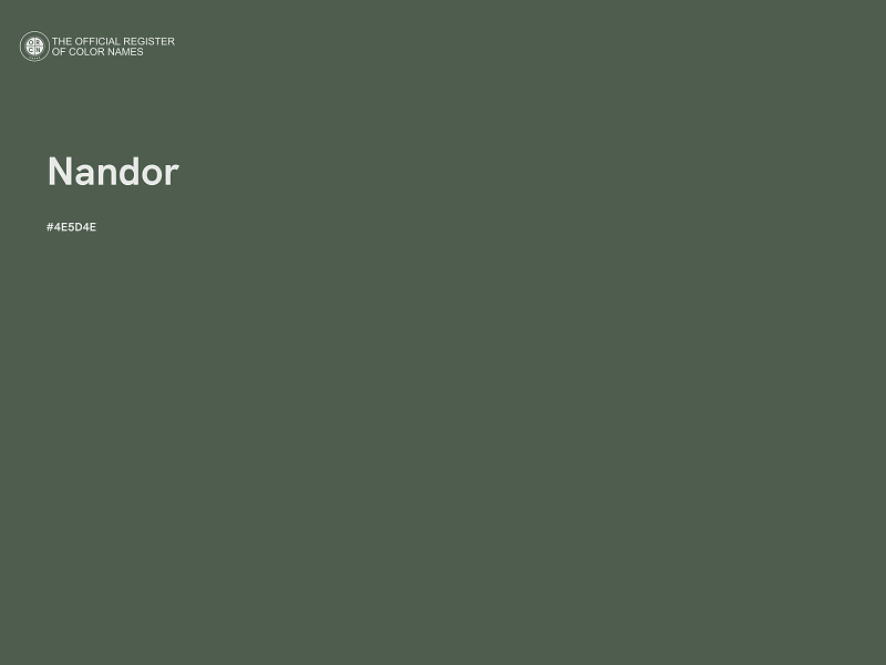 #4E5D4E - Nandor color image