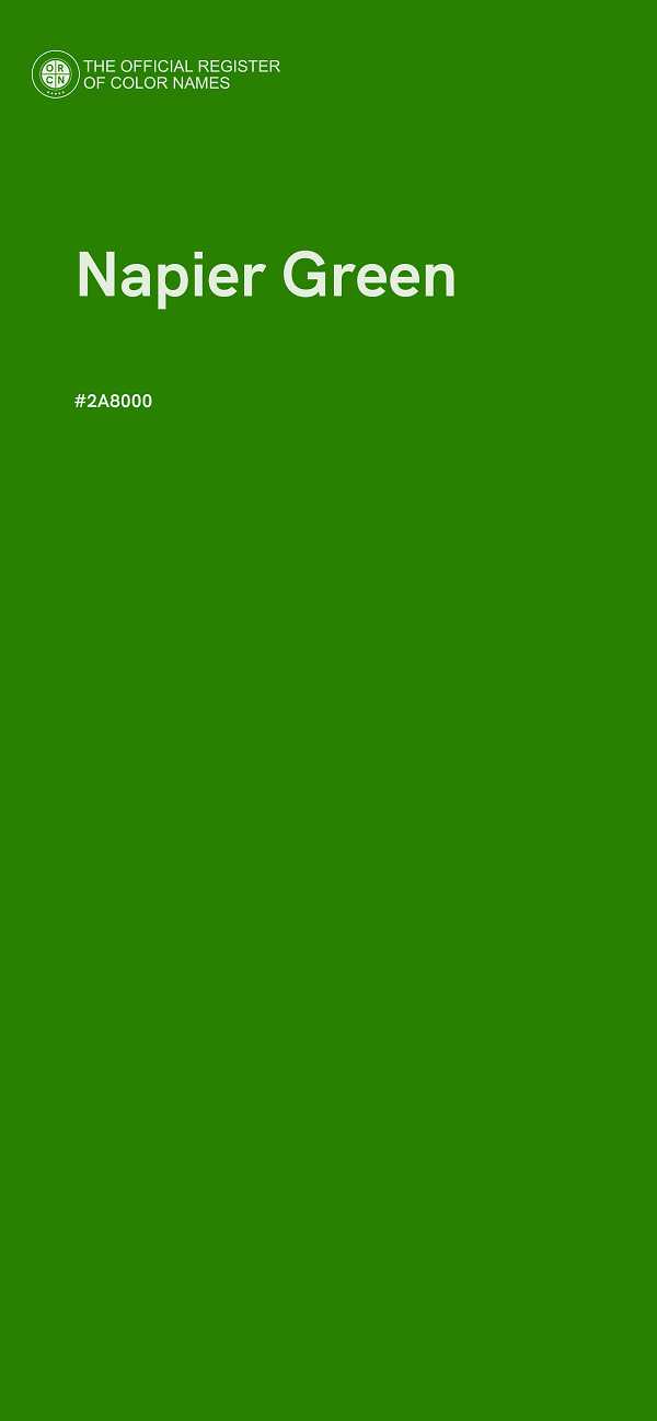 #2A8000 - Napier Green color image