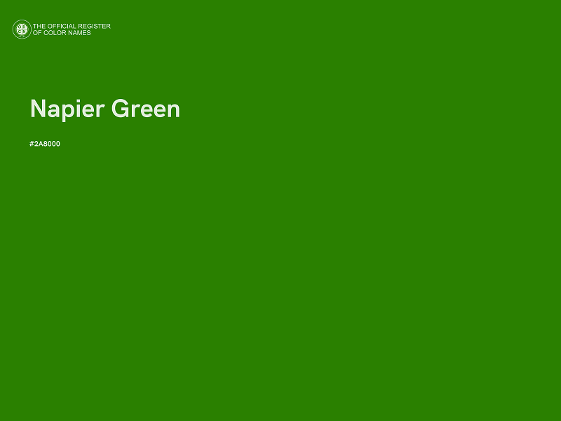 #2A8000 - Napier Green color image