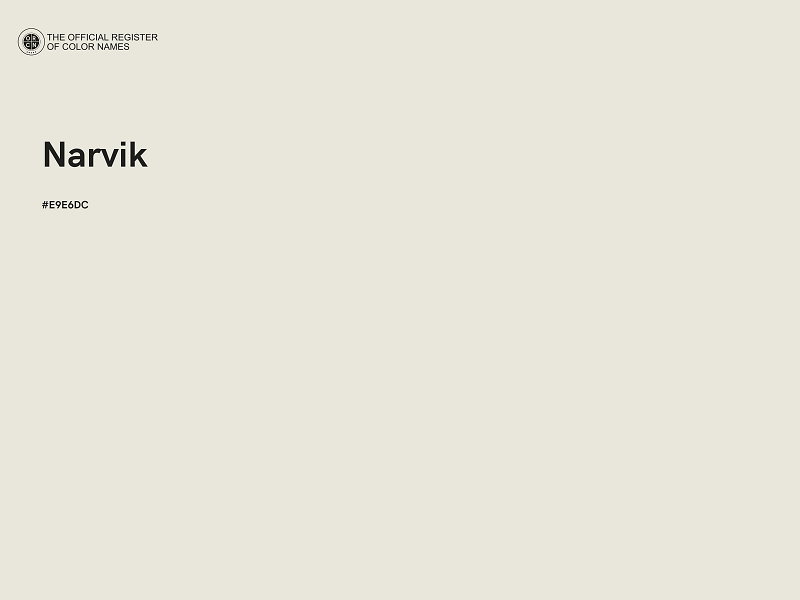 #E9E6DC - Narvik color image