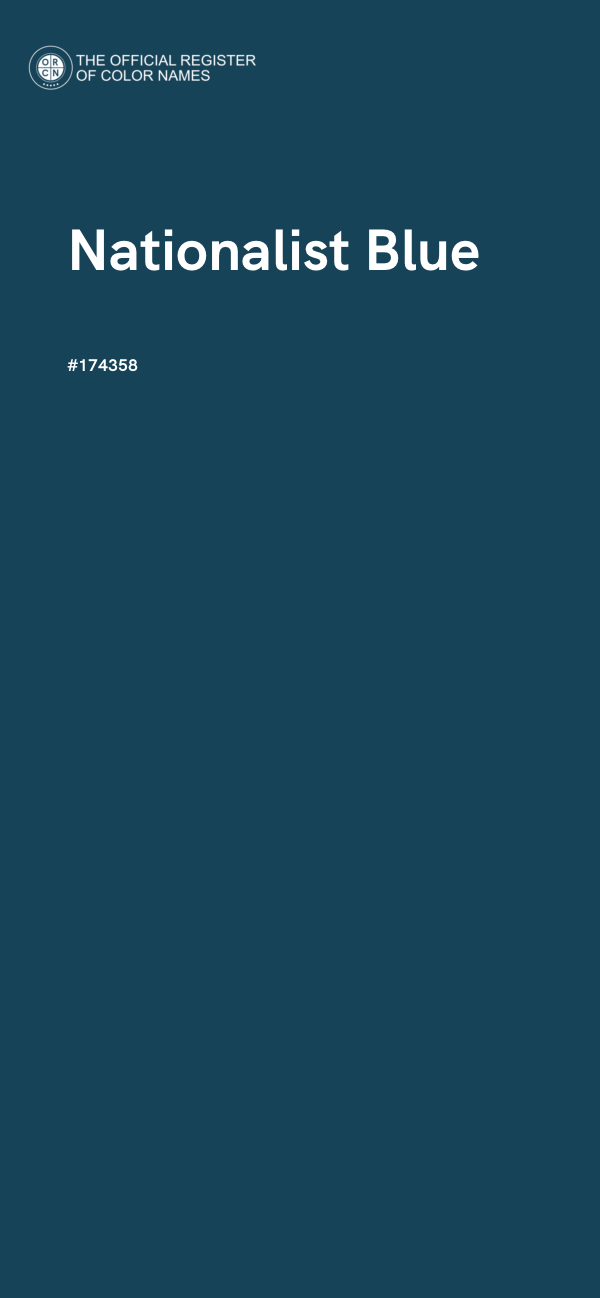 #174358 - Nationalist Blue color image