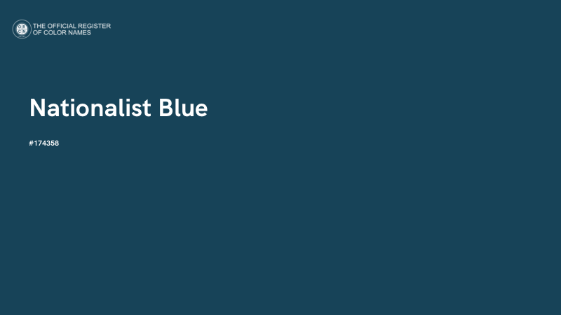 #174358 - Nationalist Blue color image