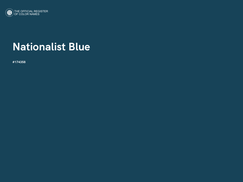 #174358 - Nationalist Blue color image