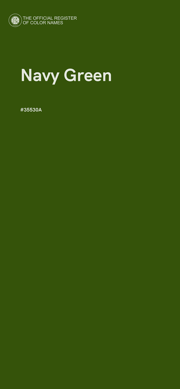 #35530A - Navy Green color image