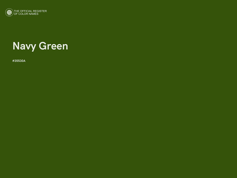 #35530A - Navy Green color image