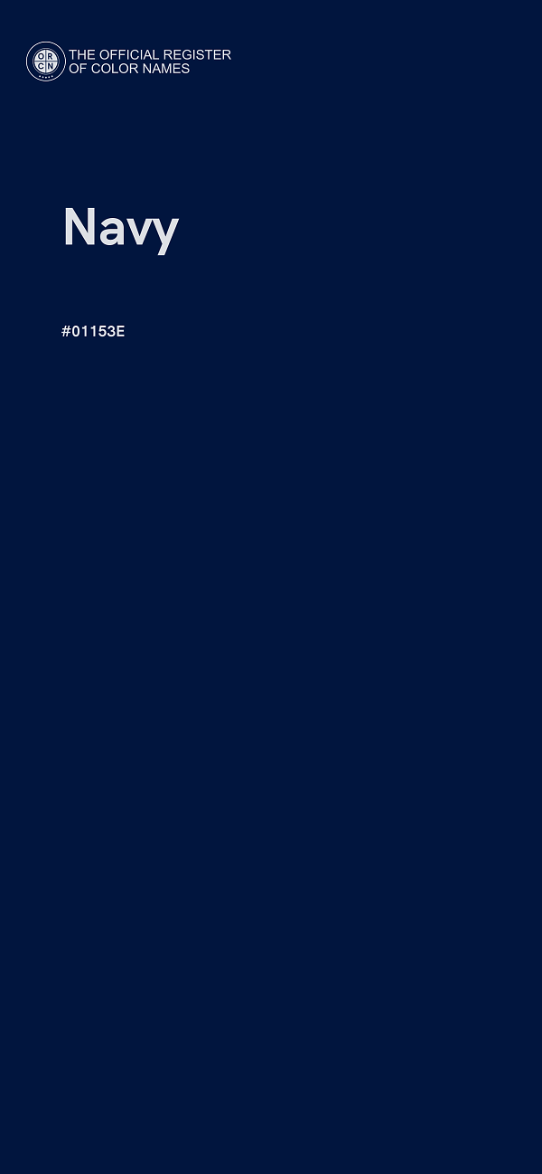 #01153E - Navy color image