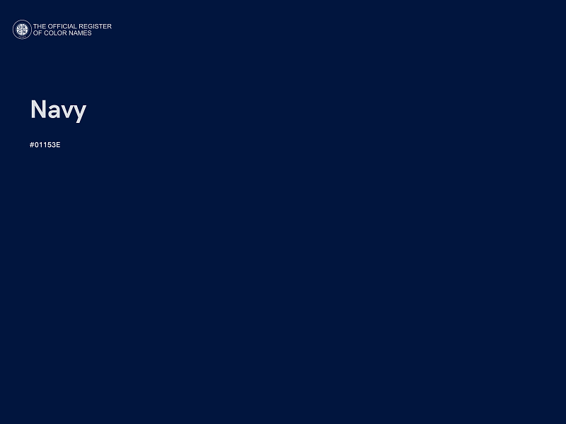 #01153E - Navy color image