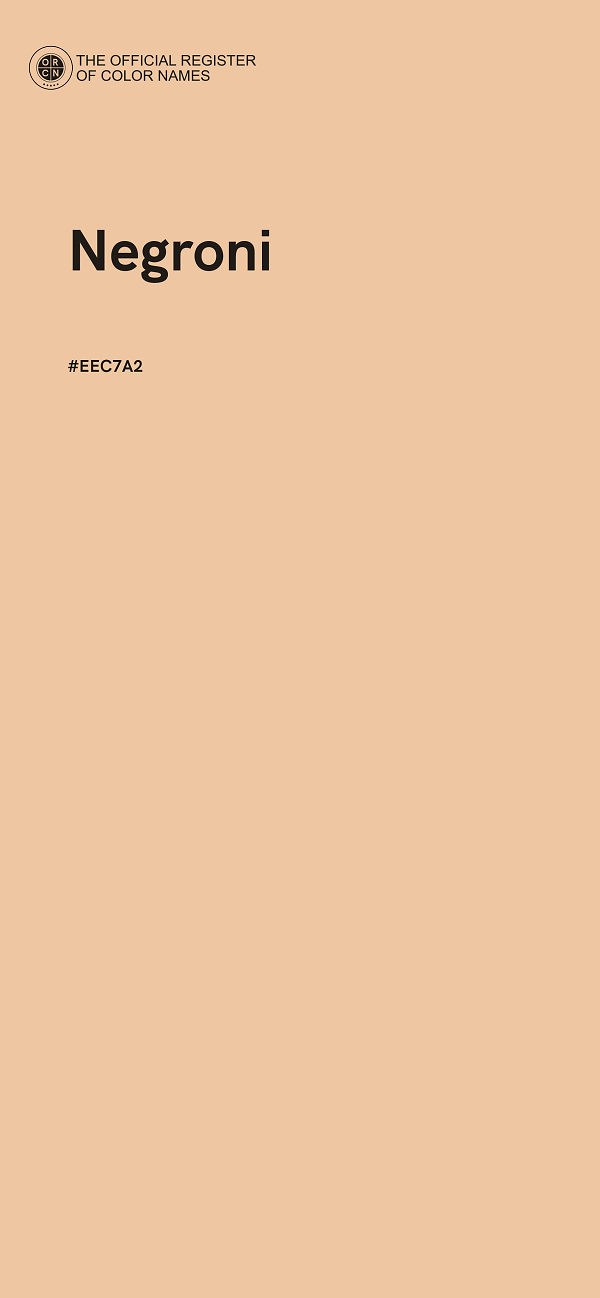 #EEC7A2 - Negroni color image