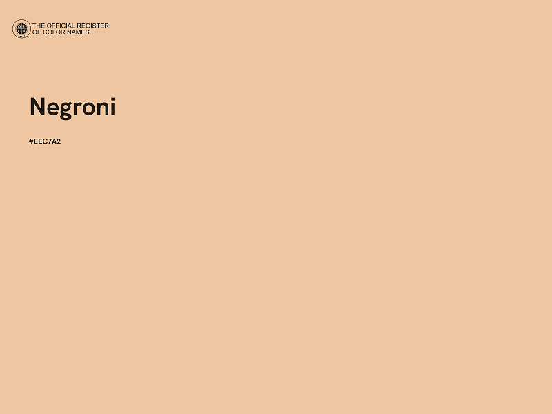 #EEC7A2 - Negroni color image