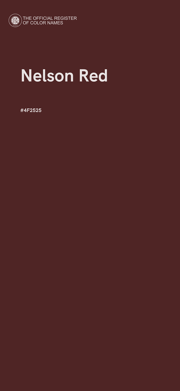 #4F2525 - Nelson Red color image