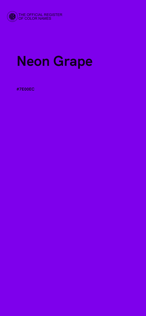 #7E00EC - Neon Grape color image