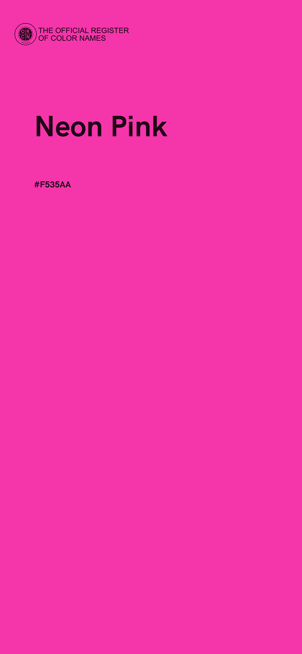 #F535AA - Neon Pink color image