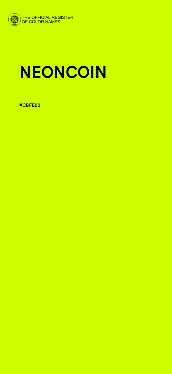#CBFE00 - NEONCOIN color image