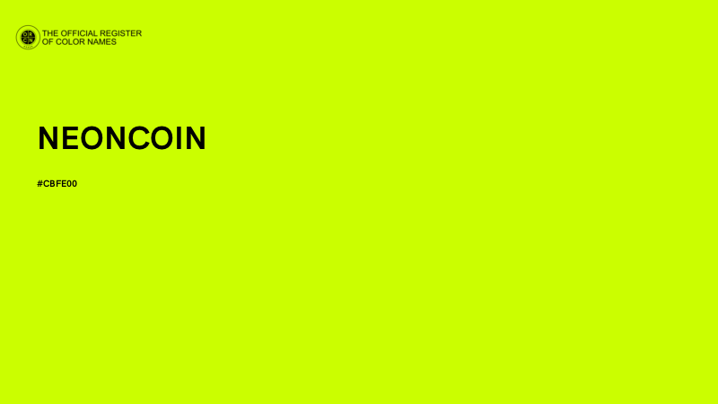 #CBFE00 - NEONCOIN color image