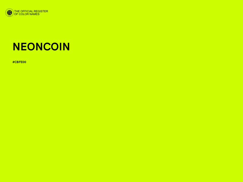 #CBFE00 - NEONCOIN color image