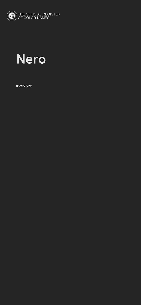 #252525 - Nero color image