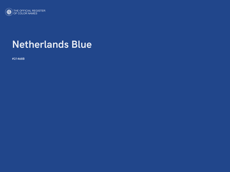 #21468B - Netherlands Blue color image