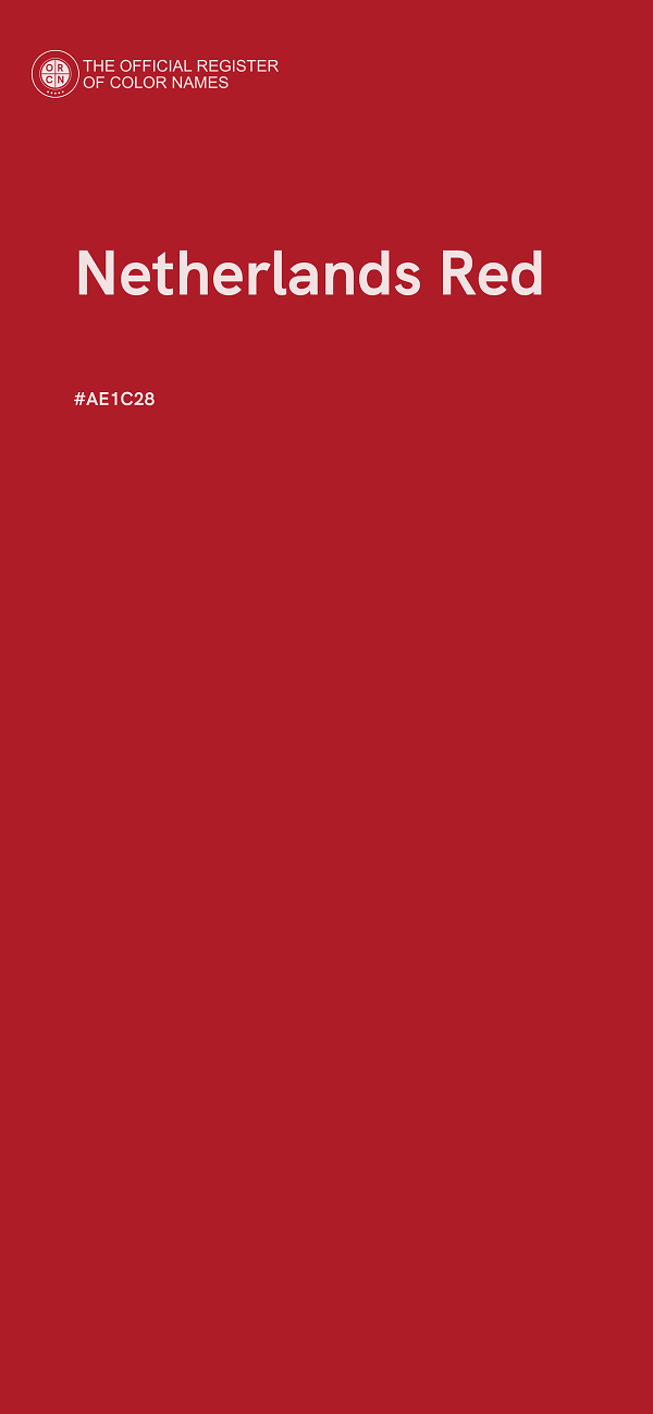 #AE1C28 - Netherlands Red color image