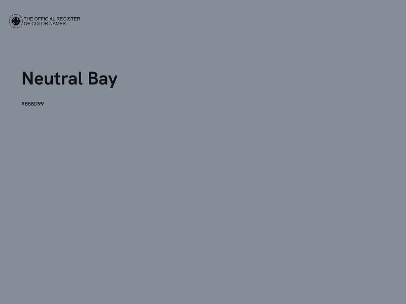 #858D99 - Neutral Bay color image