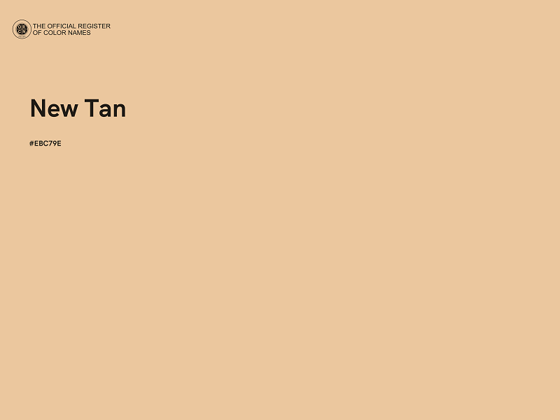 #EBC79E - New Tan color image