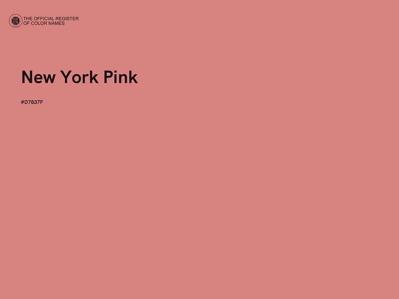 #D7837F - New York Pink color image