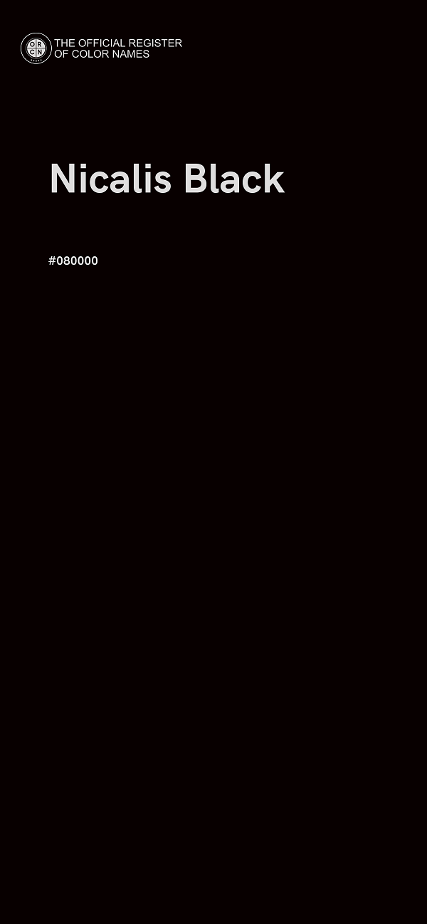 #080000 - Nicalis Black color image