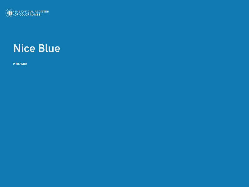 #107AB0 - Nice Blue color image